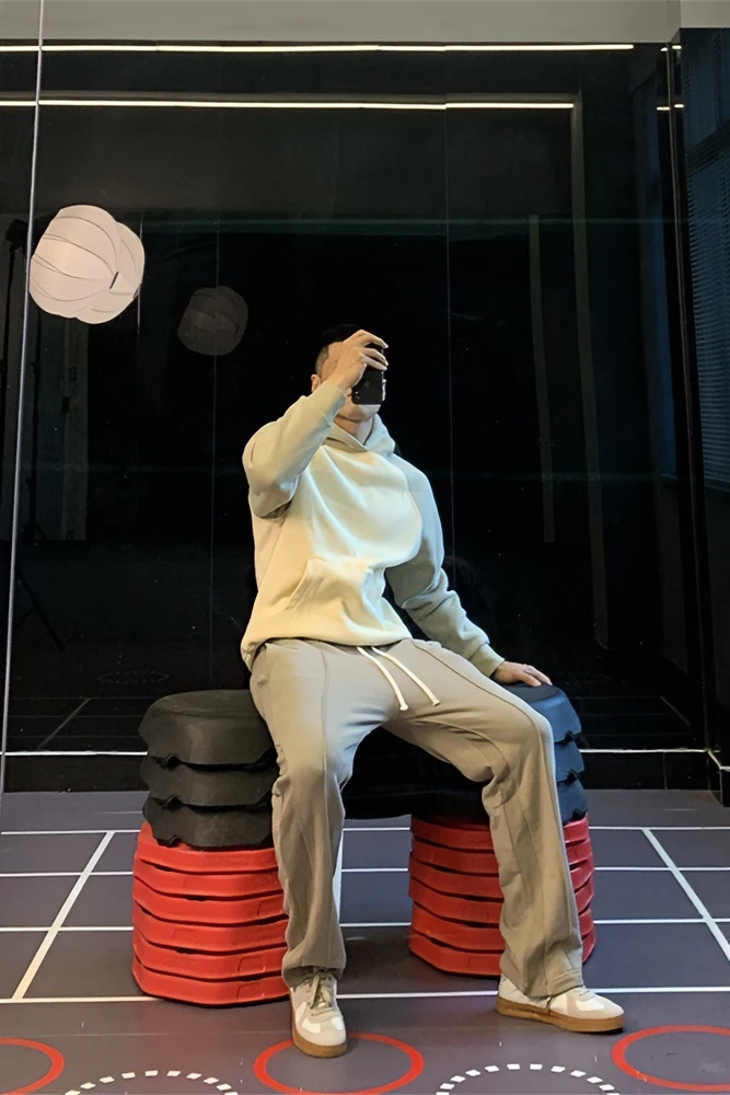 irontrap加绒加厚卫裤直筒阔腿运动长裤健身裤子男宽松新款秋冬季