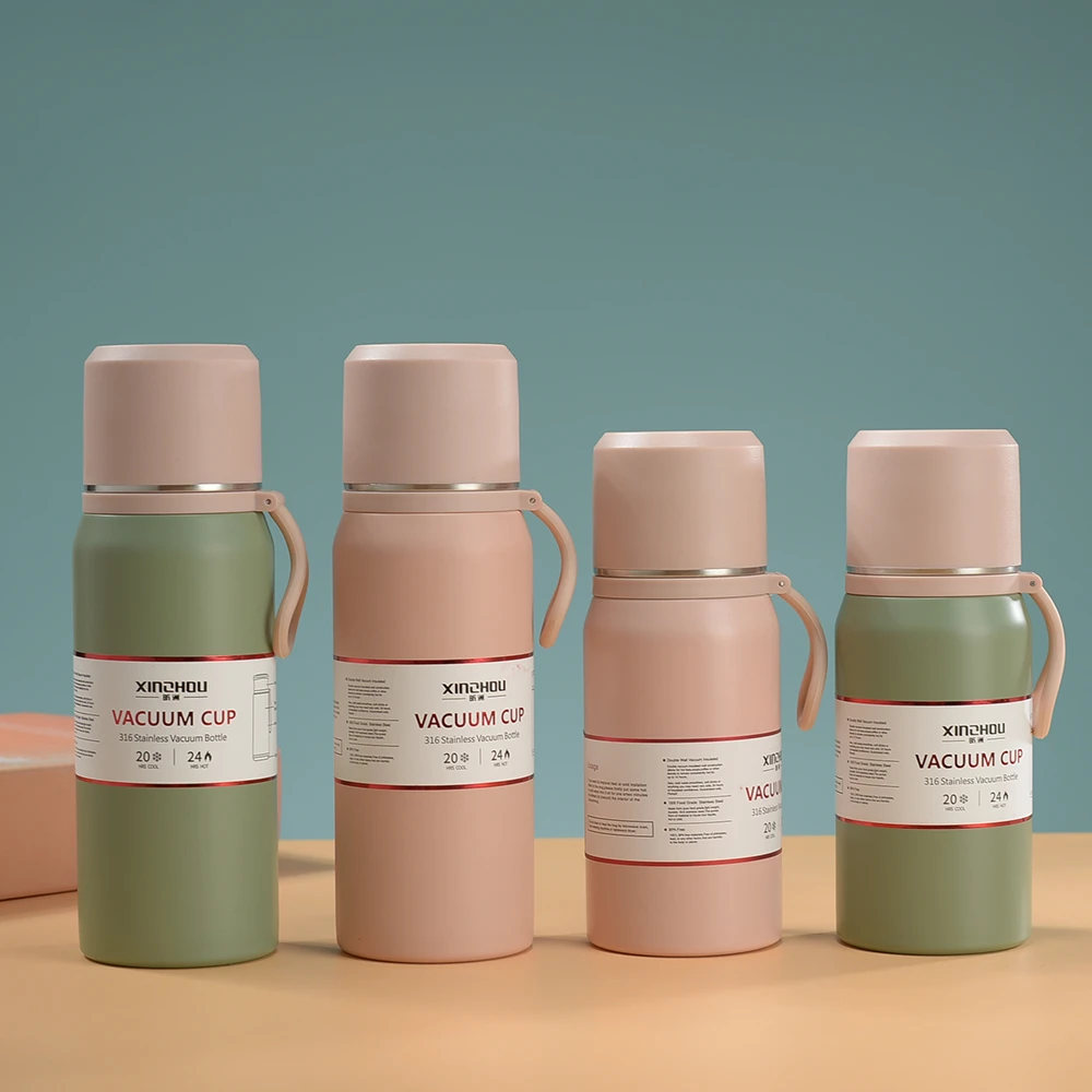 可爱时尚创意女士小巧便携手提保温杯保冷车载学生户外家用水杯子