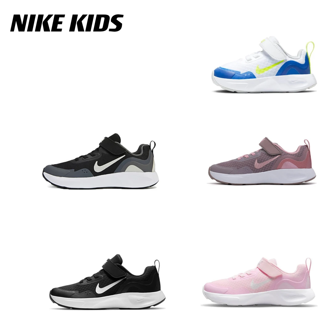 耐克童鞋儿童NikeWearallday男女童透气网面春夏魔术贴跑鞋CJ3817