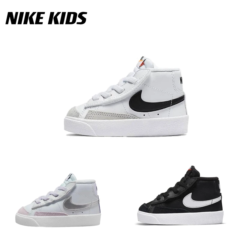 NIKE耐克女款男童女童休闲魔术贴开拓者经典春夏秋透气高帮经典