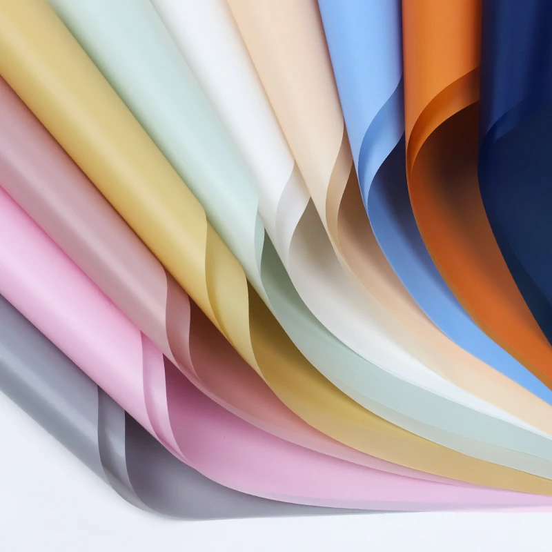 韩素纸鲜花花束防泼水新款防水雾面纸韩束纸花店包酒红花束包装纸