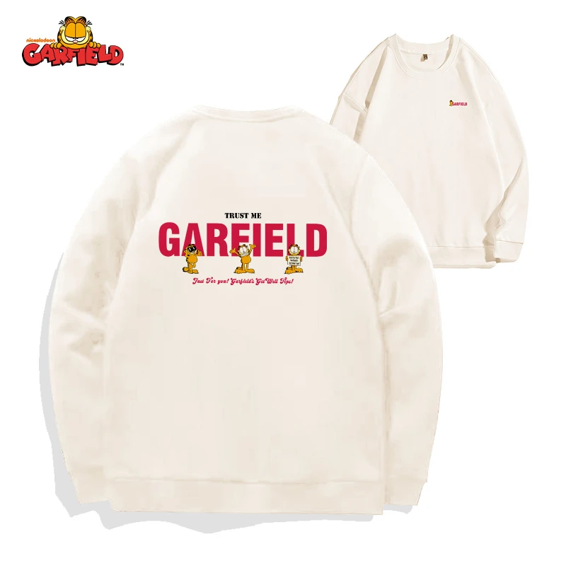加菲猫Garfield美潮嘻哈风06宽松圆领长袖卫衣男女同款潮流卡通