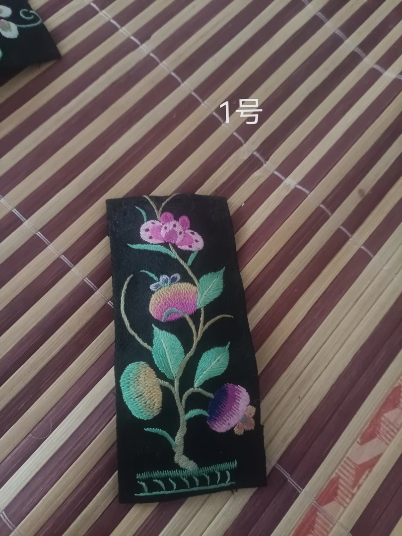 老绣发夹全手工刺绣