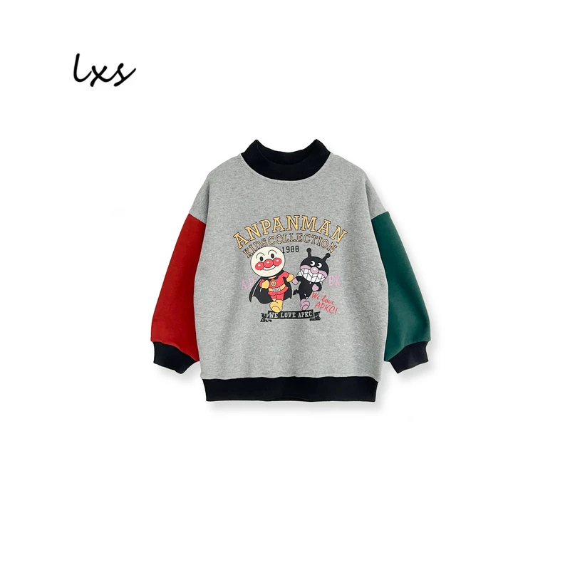 抓毛薄绒舅舅严选童装秋冬韩版宽松时尚百搭长袖儿童套头卫衣Q152