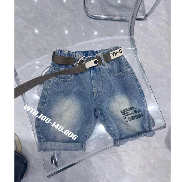 舅舅严选童装儿童夏季韩版宽松时尚百搭洋气休闲牛仔短裤 D006