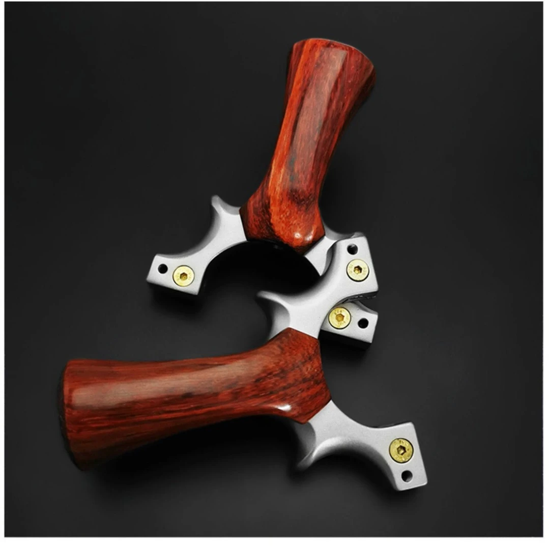 GearBang钛合金惊雷快压木把精品户外竞技弹弓