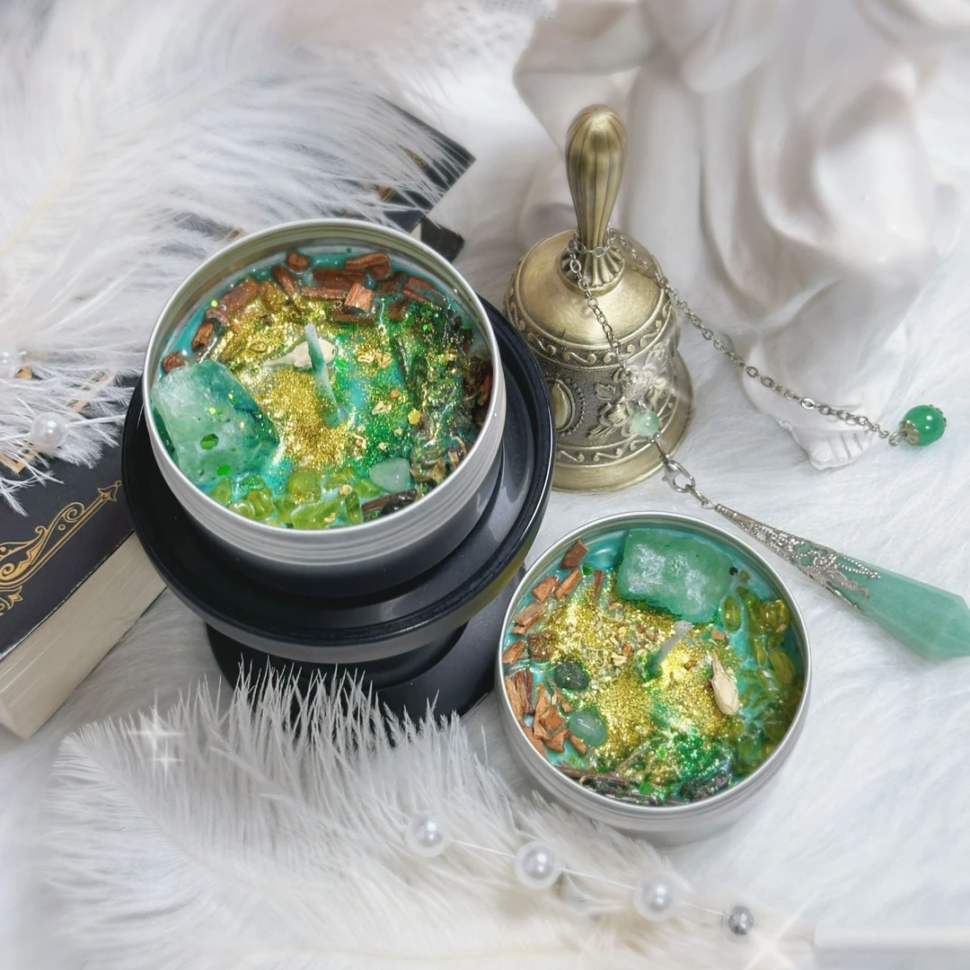 手作 新机绿锦鲤 香薰蜡烛