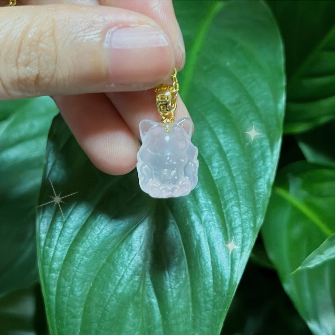 粉粉狐钥匙扣 创意节日个性通用 田园风diy