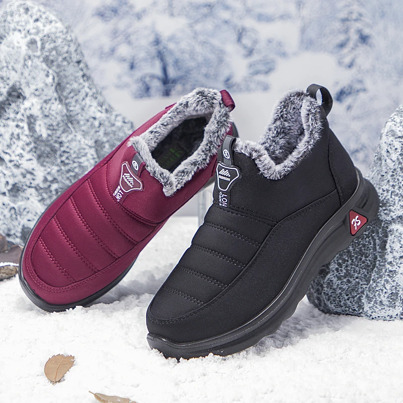 泰和源冬季奶奶棉鞋加绒保暖老北京布鞋女加厚防滑雪地靴妈妈棉鞋