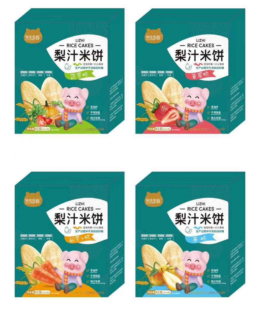 猪猪春春梨汁米饼独立小袋包装