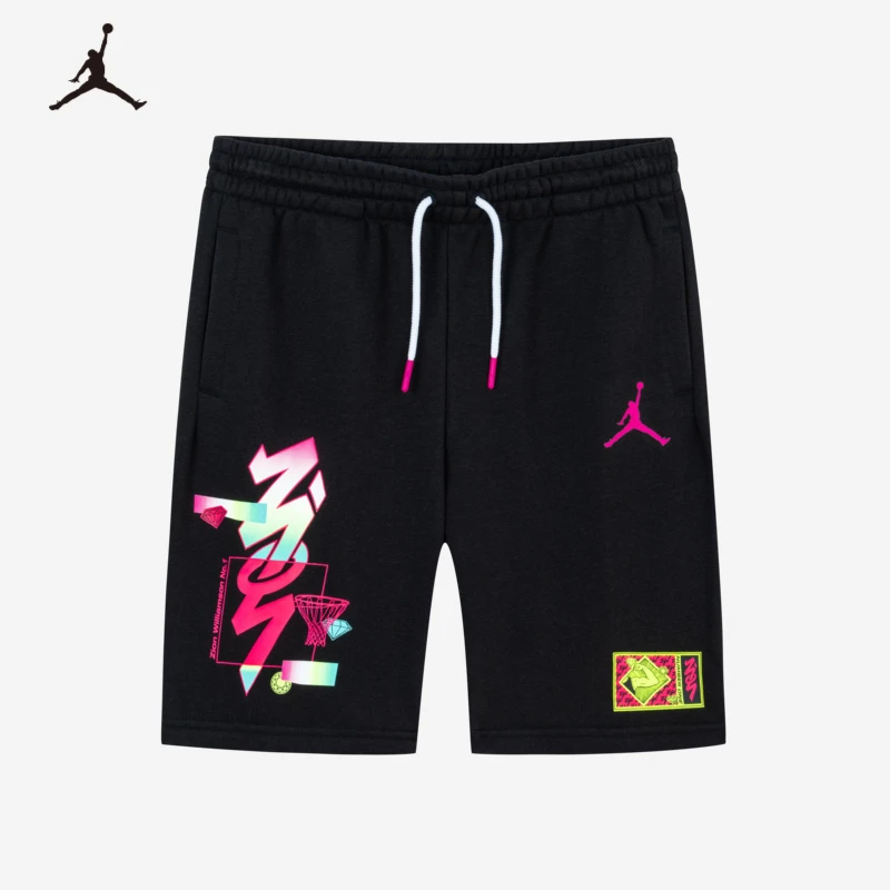 【ROOKIE旗舰】Air Jordan童装夏季宽松男童针织短裤JDB-FB-B627