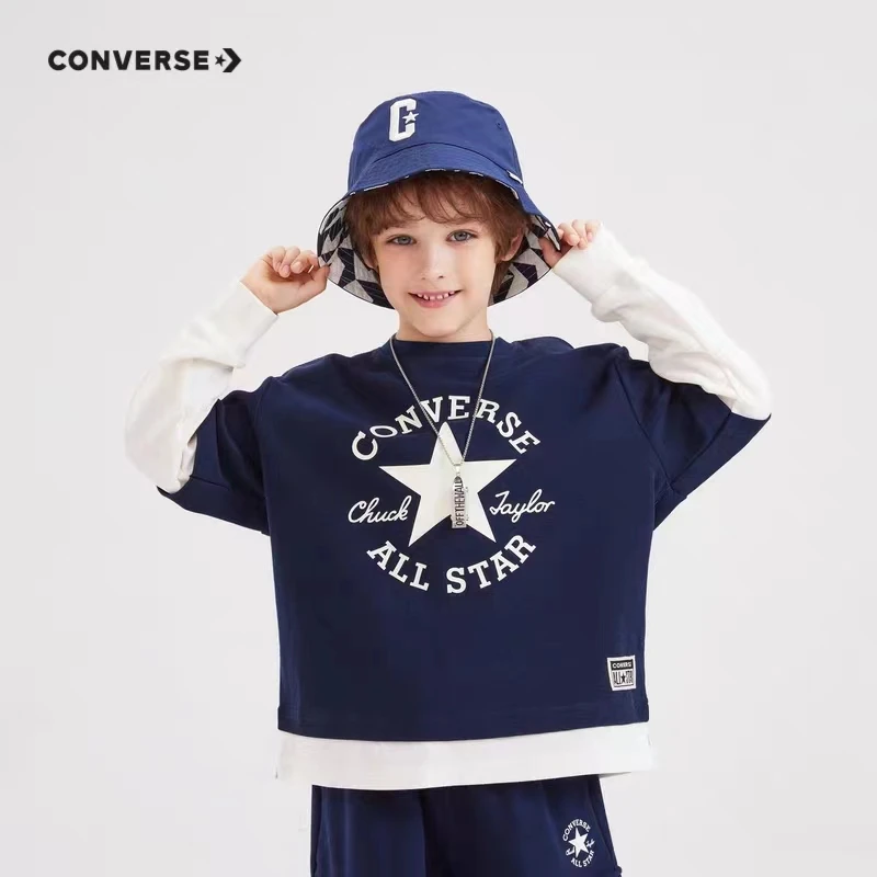 【ROOKIE旗舰】现货匡威秋季新款女童男童装休闲卫衣CNVB-FF-F128