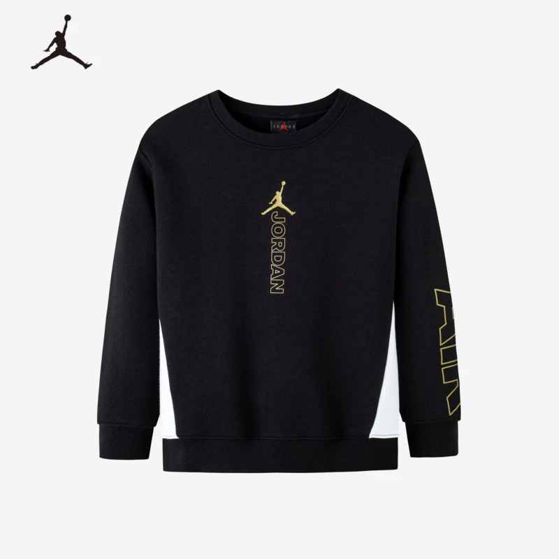 【ROOKIE直营】Air Jordan金标男女童同款长袖套头卫衣JDB-FW-C018