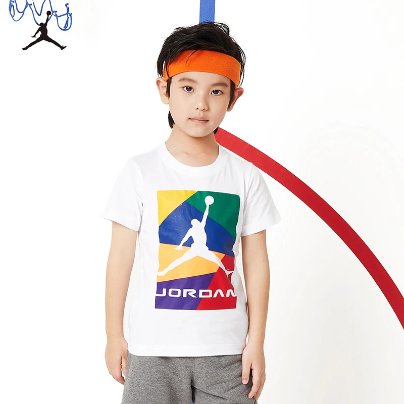 【ROOKIE直营】Air Jordan童装夏季休闲透气短袖T恤JDB-TE-7965