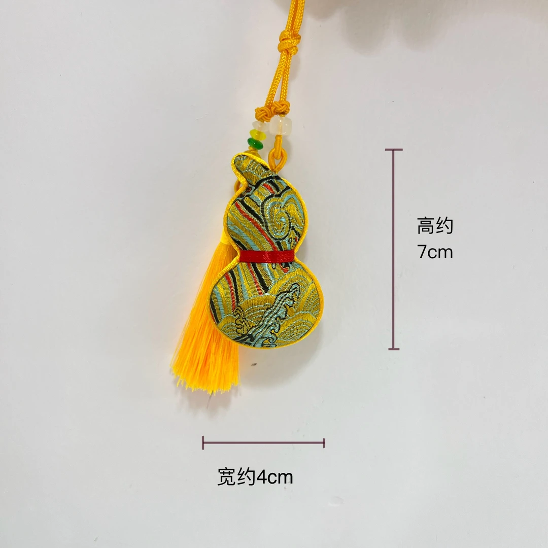 端午富贵黄中国风国古风福禄葫芦祈福艾草香包香囊汉服服饰荷包