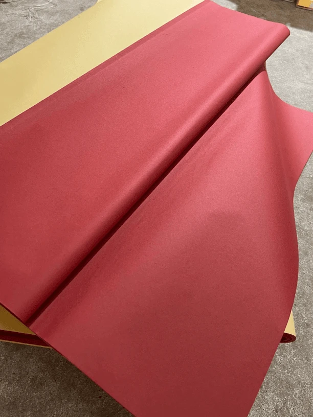 纯手工色宣铁锈红陈纸（5/6年陈）