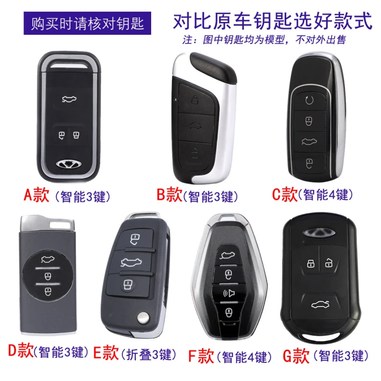 24号【奇瑞艾瑞泽5e瑞虎5x瑞虎7PRO瑞虎8星途txl】汽车钥匙套包扣