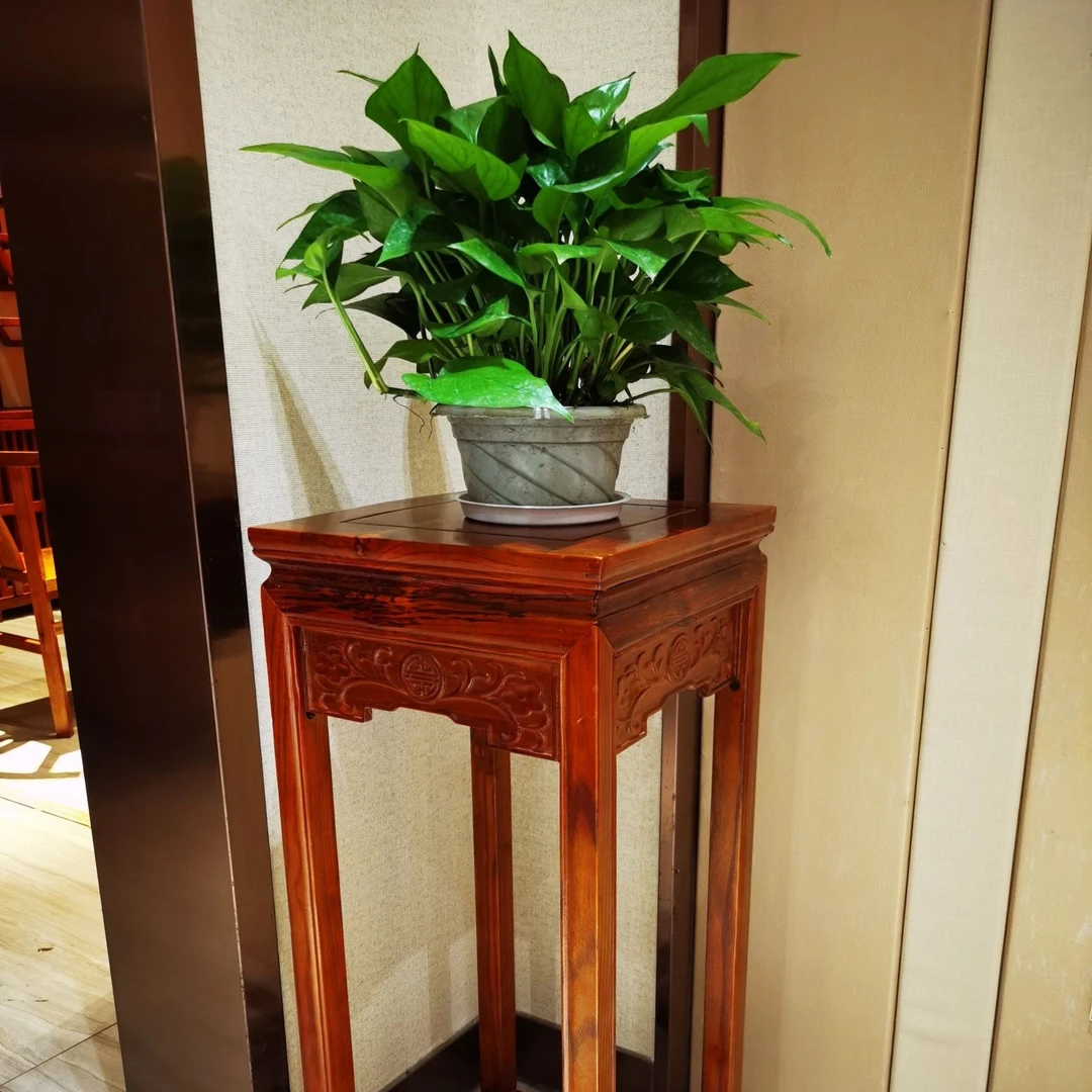 实木花架客厅室内家具盆景架古董架置物架单个两个装