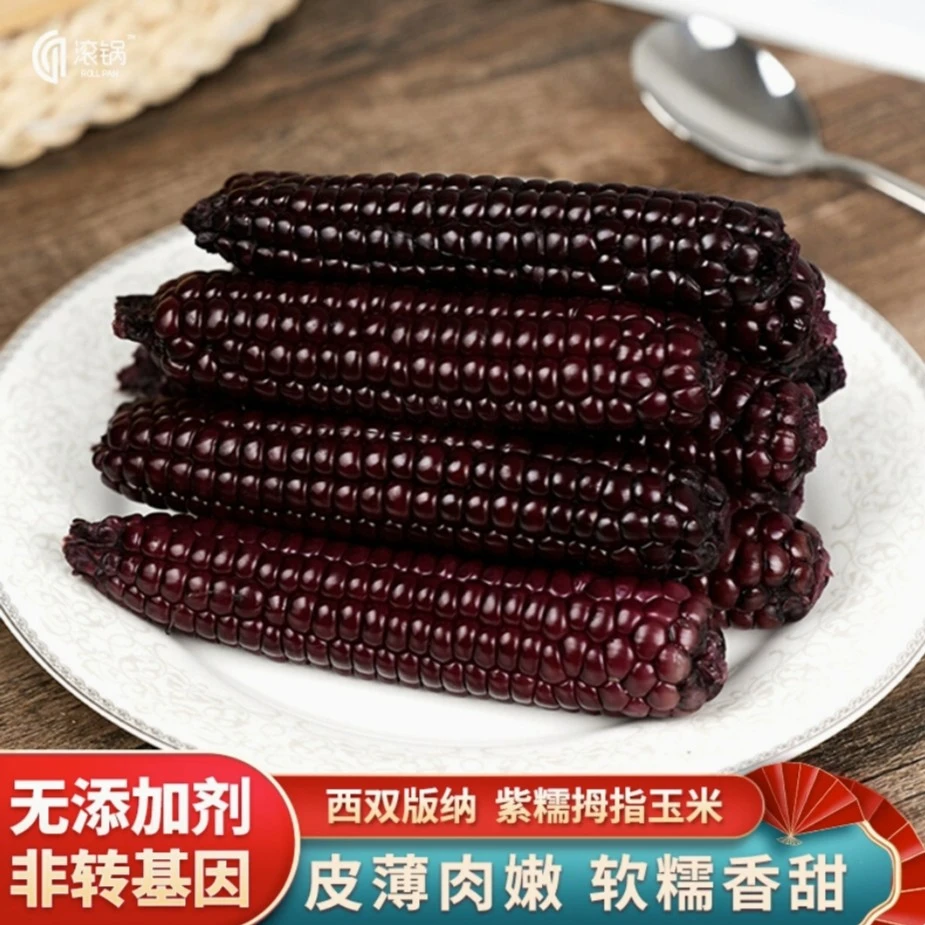 西双版纳农科紫糯小拇指玉米特产甜香无添加产地直发早餐(快递盒)