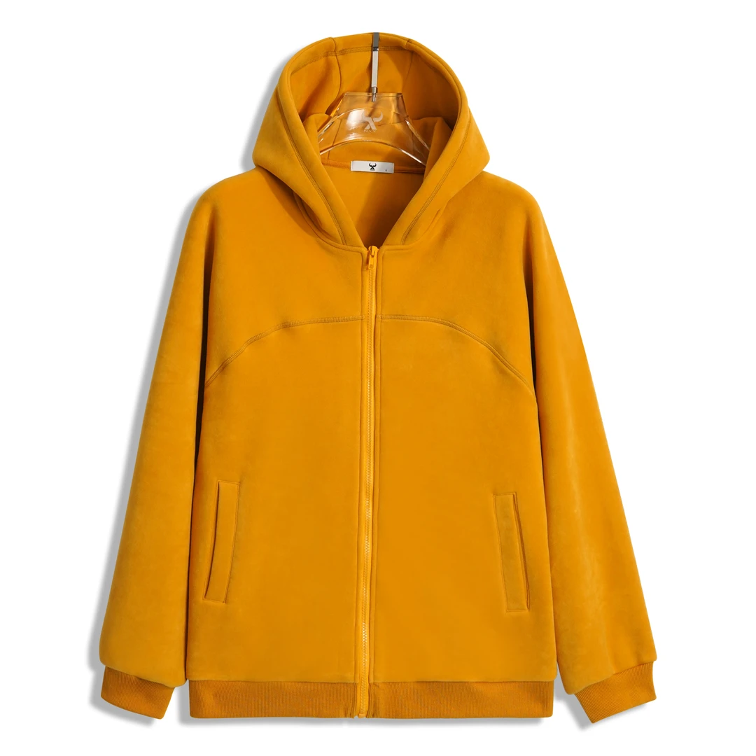 【NXX】冬季新款户外休闲保暖重磅加厚双面磨毛高端男女连帽卫衣