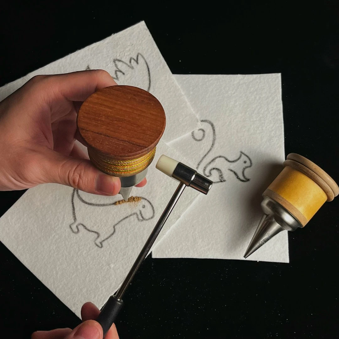 原色斑竹叩香工具套组 手作DIY创意香道工具