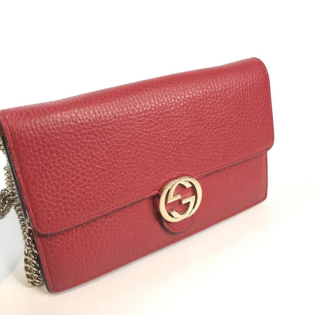 99新 GUCCI/古驰 GUCCI/古驰 风琴包/woc/红色/单肩包/ 迷你/D店