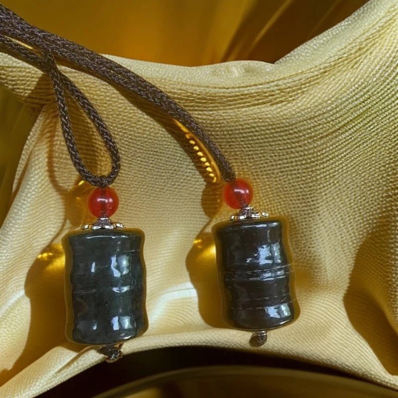 和田玉卡14桶珠节节高升玉石吊坠1-63（多样性发货拍一发一个）