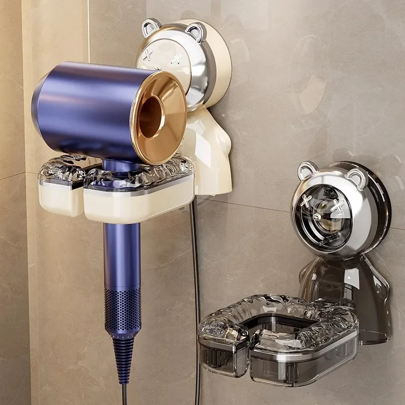 吸盘吹风机支架置物架免打孔懒人收纳挂架吹风机架收纳架浴室风筒