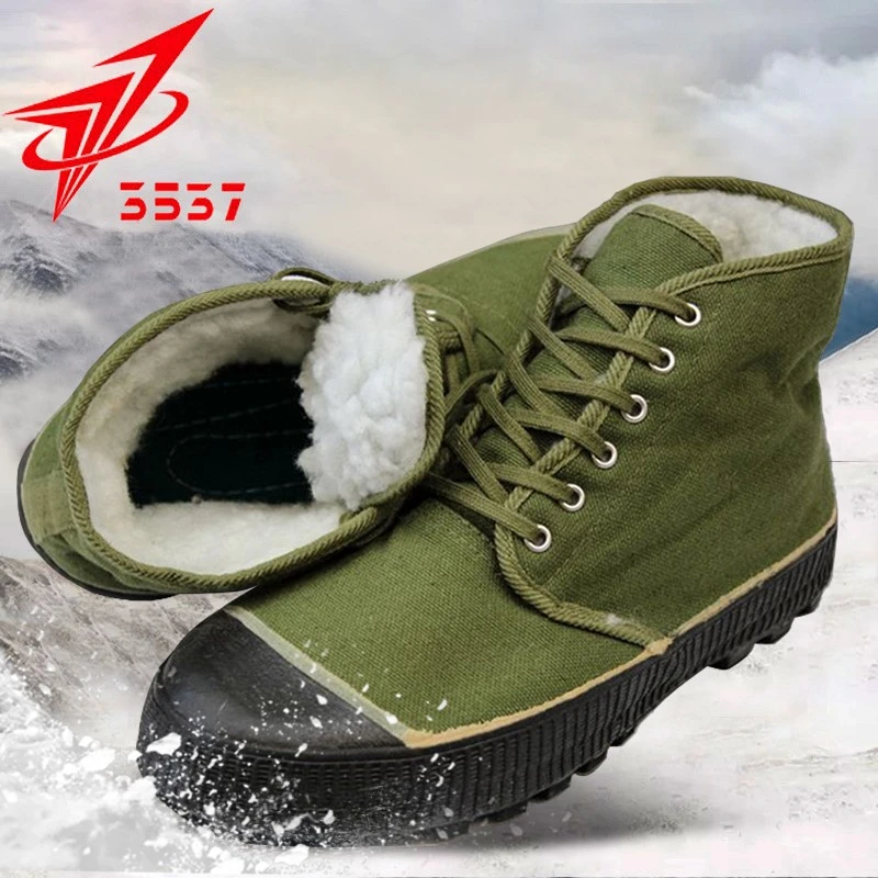 3537高帮解放鞋男冬季加绒加厚防寒棉鞋男工地劳保鞋棉胶鞋劳动黄