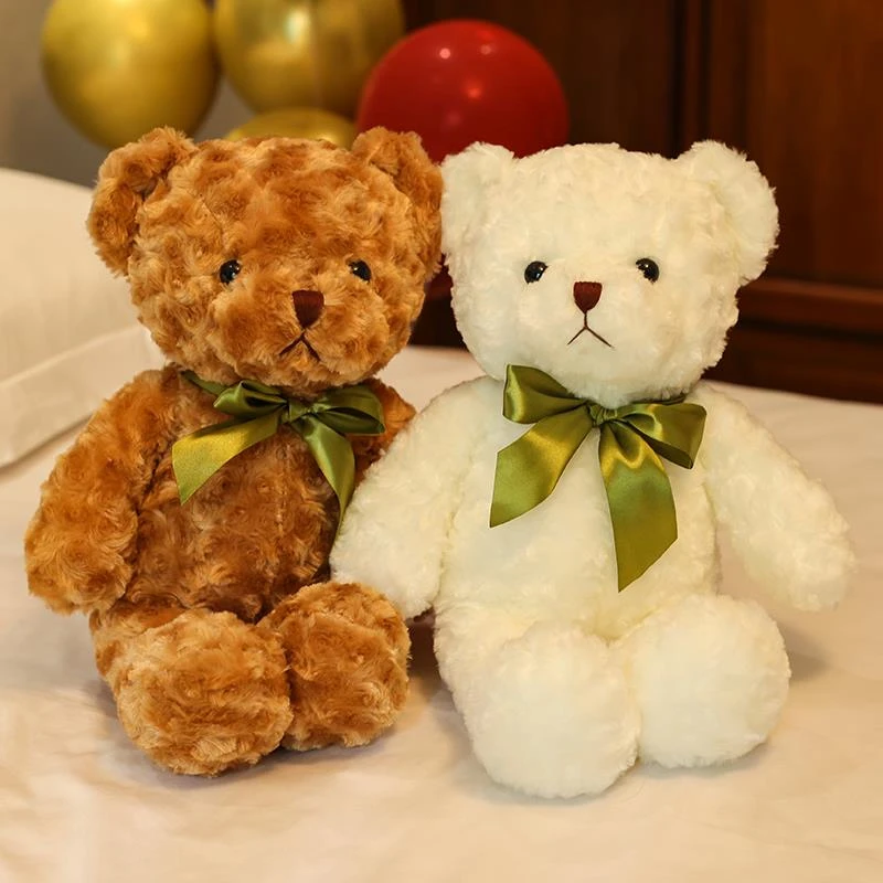 小号泰迪熊公仔一对小熊熊女布娃娃毛绒玩具男生睡觉玩偶可爱公仔