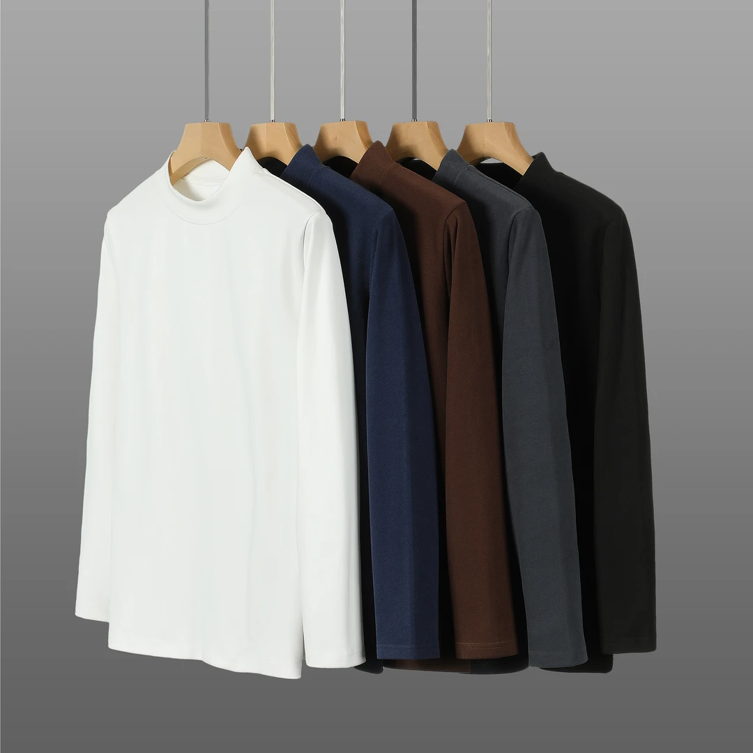 冬季德绒打底衫双面绒情侣款男女长袖打底衫长袖保暖卫衣