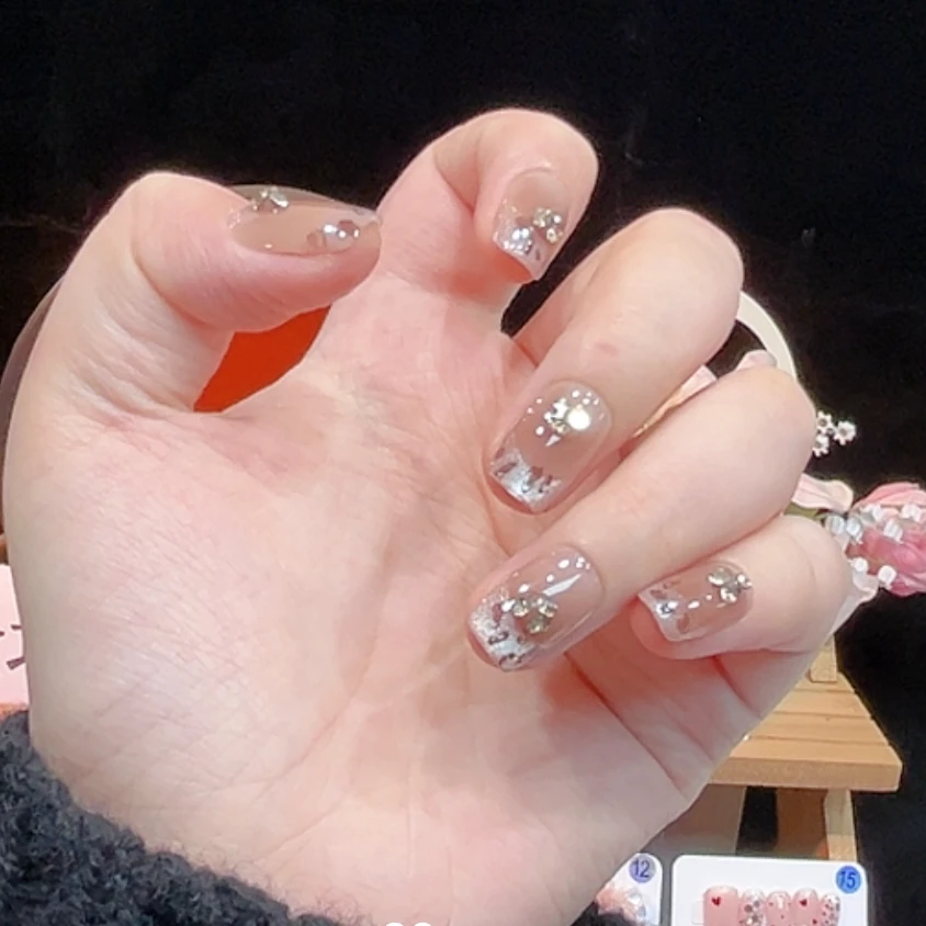 (小猎豹）高级时尚百搭手工穿戴美甲