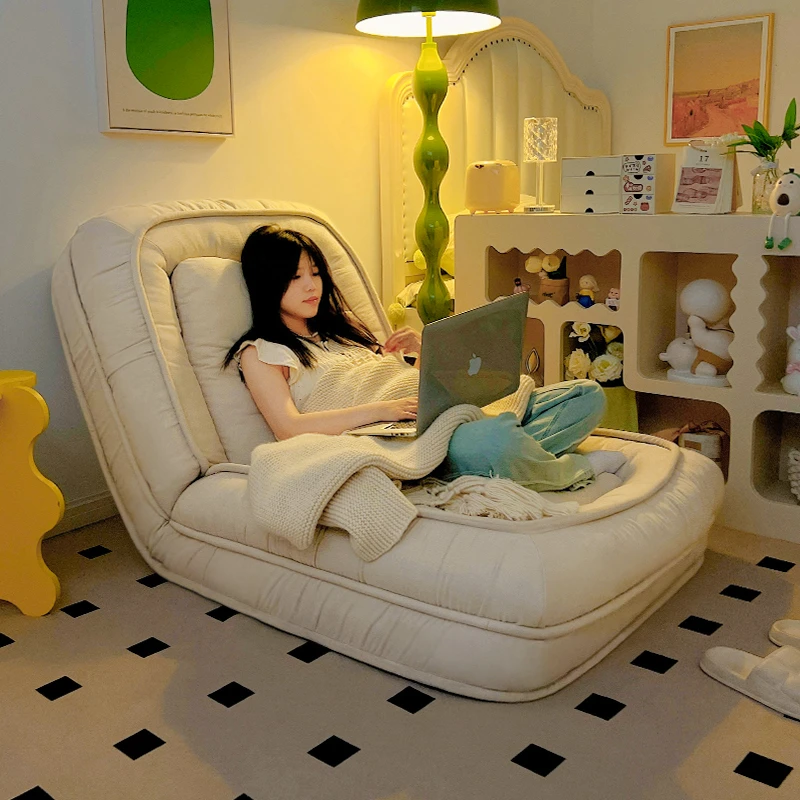 居家好物人类狗窝懒人沙发可睡可躺榻榻米折叠卧室小沙发单人沙发