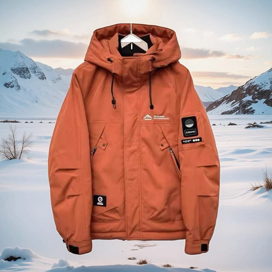 男士300多克经典外套重磅雪山极寒爆款男女防风棉衣运动连帽保暖