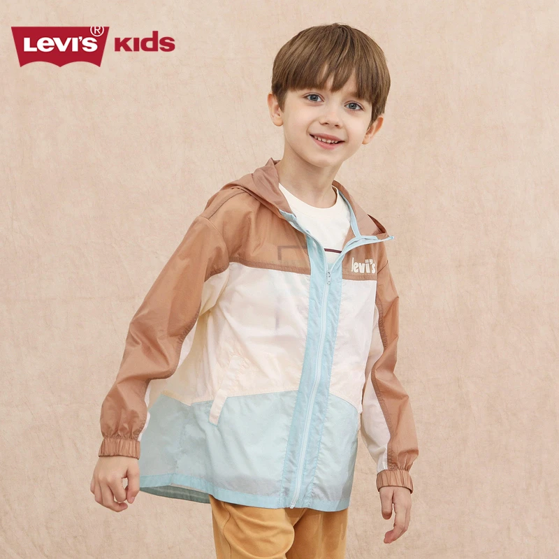 Levi's李维斯女童男童装防风衣皮肤衣外套LVN-WA-F217