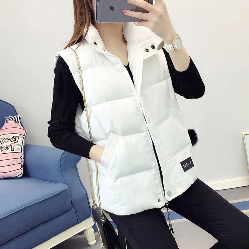 波司豋羽绒服马甲女秋冬2023新款学生立领短款加厚洋气外穿马夹背