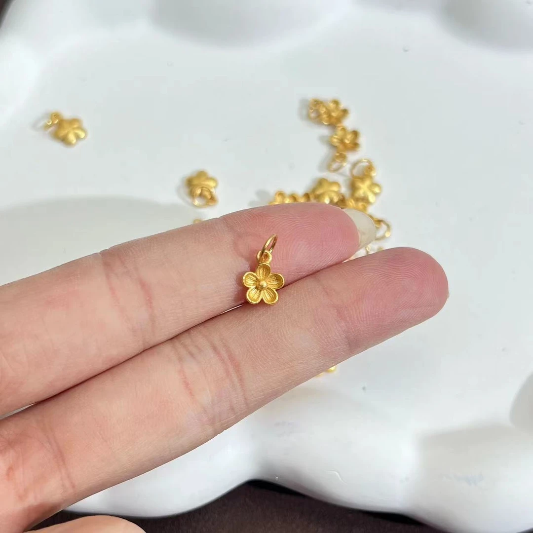 925银银制品 【柳柳珠宝】-sy61 小花提溜DIY配件 多样性发一