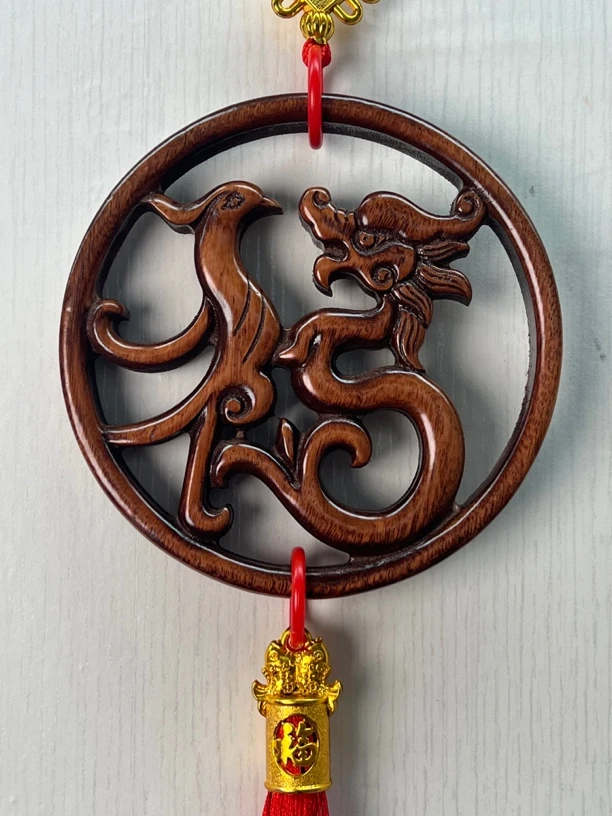 （龙年）东阳木雕 13.8 龙 福 香樟木 实木 雕刻 挂件