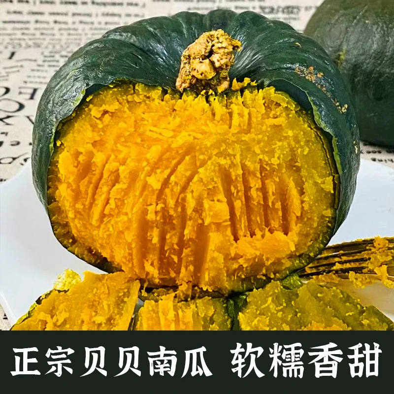 【干粉面】贝贝南瓜粉糯香甜辅食当季新鲜水果板栗味南瓜3/5斤