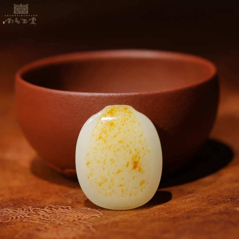 尚品玉堂【专注品质】苏工新疆和田玉男女士平安无事对牌挂件饰品