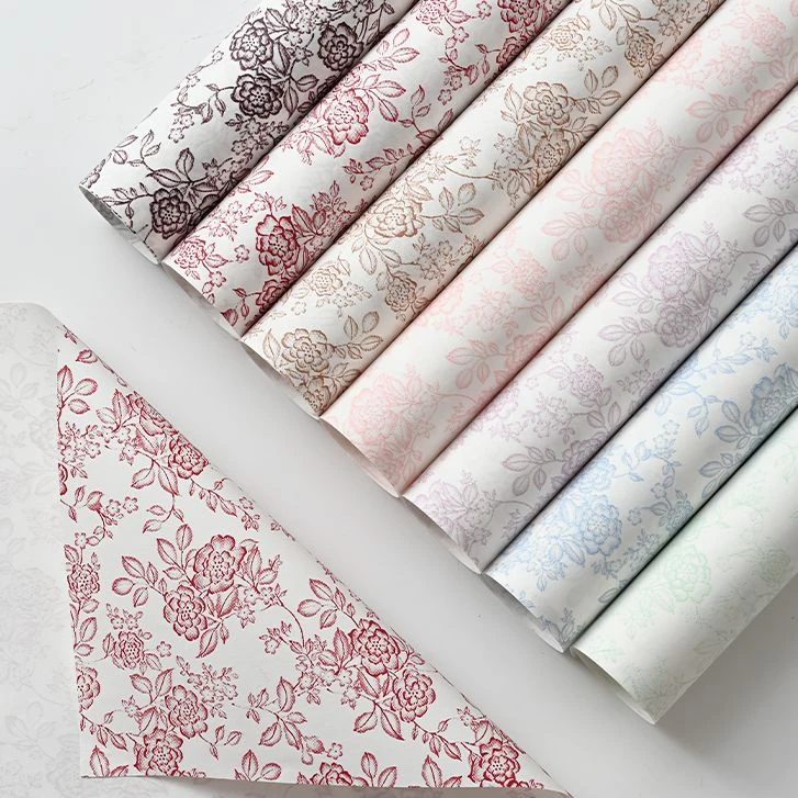 【束漫花艺】棉钥纸系列玫瑰之恋艺术纸花束鲜花包装纸资材