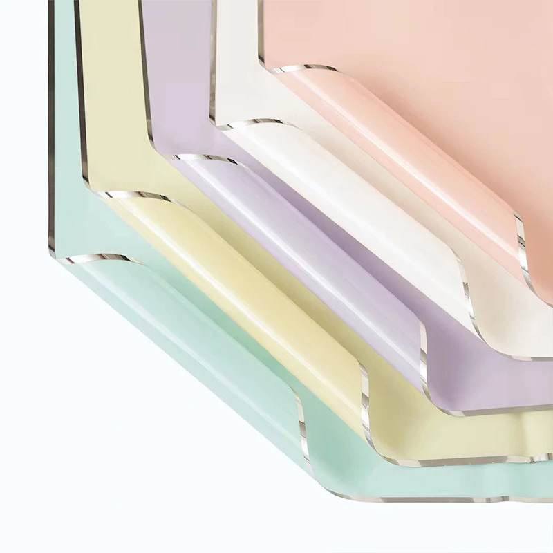 【束漫花艺】银离子银边果冻膜 鲜花包装纸防水鲜花diy手工花束材料