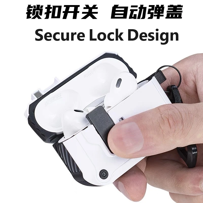 自动弹盖airpodspro2保护套AirPods3耳机壳华强北5代软壳1/2代套