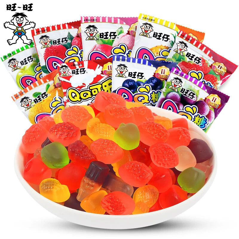 旺旺旺仔QQ糖20g*20包儿童果汁软糖橡皮糖儿童节送礼休闲糖果零食