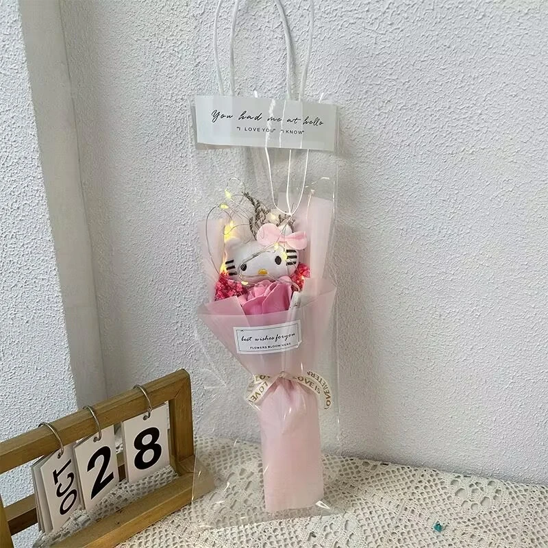 创意母亲节情人节小礼物玩偶公仔花束可爱草莓熊地推小礼品