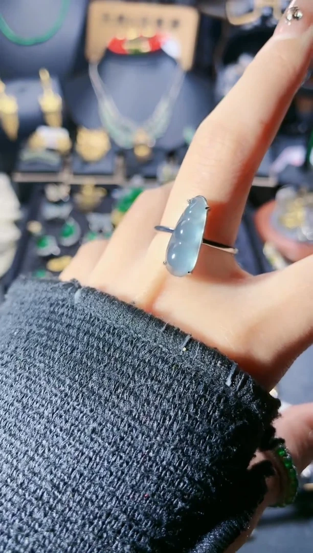 【闪购商品】翡翠戒指银S925镶嵌戒指