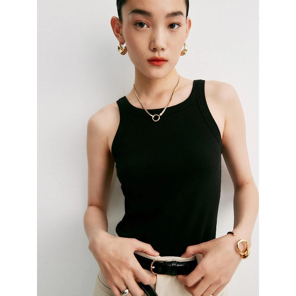 Dimple HsuCLEANGIRL夏时装工字TANK薄弹柔不沾身背心R34295