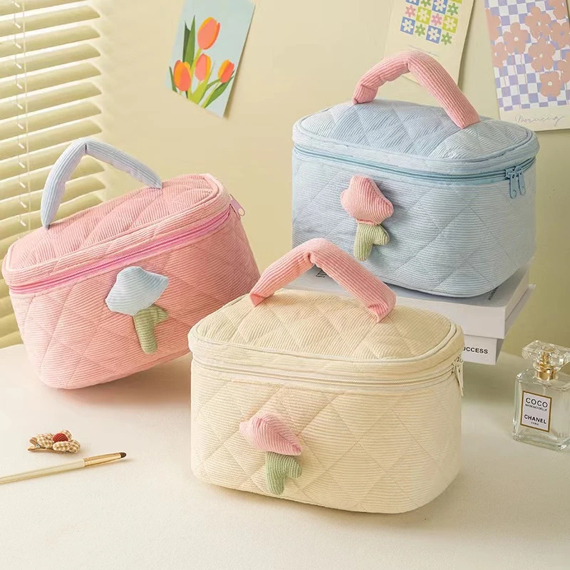 首饰盒/箱 可爱手提首饰化妆包 高级感便携大容量洗漱化妆护肤包