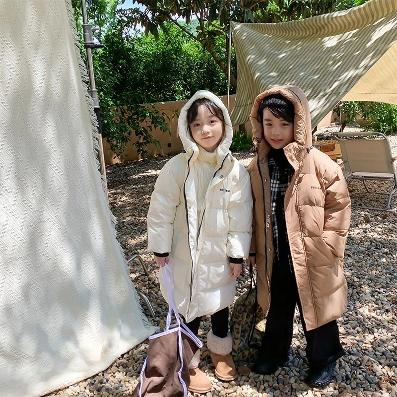 羽绒衣儿童羽绒棉服中长款男女童宝宝过膝加厚韩版冬季2024新款