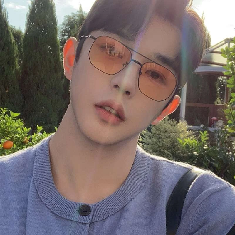 超轻双梁方形飞行员蛤蟆镜网红双梁大框可配度数近视散光男女同款